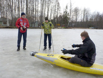Sopivan kovaa vettä reikäiselle poolokajakille